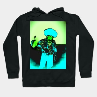 green and blue creature Hoodie